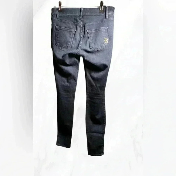Rich and skinny trendy stylish stretch medium wash 4 pocket skinny jeans 26 - Picture 3 of 5
